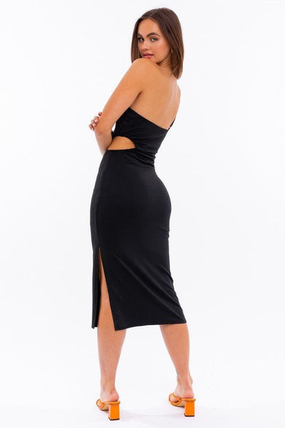 One Shoulder Midi Dress - PROMPARTY